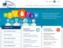 Tablet Screenshot of coupdemainadomicile.com